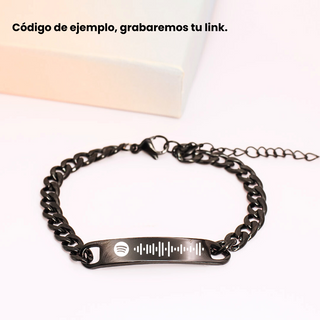 Pulsera Eslabones Black Personalizada