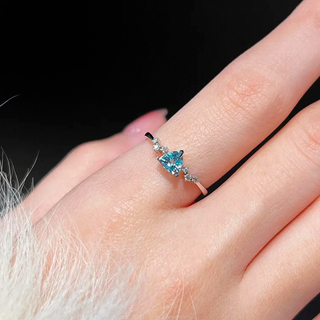 Anillo Blue Spark Plata925