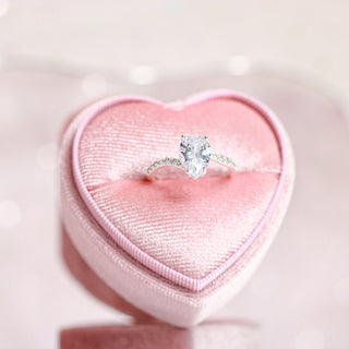 Anillo Promesa Semicruzado Gota Plata 925