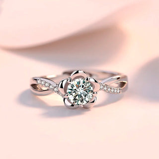 Anillo Ajustable de Promesa Rose Plata925