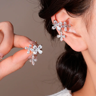 Earcuff Flores de Cristal