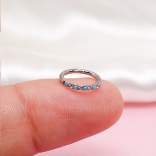 Piercing Aqua Hoop Titanio