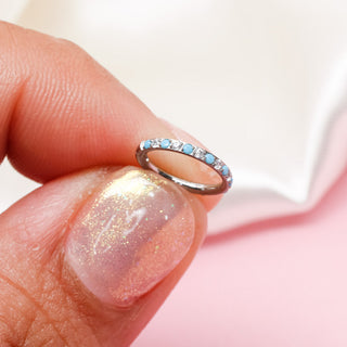 Piercing Aqua Hoop Titanio