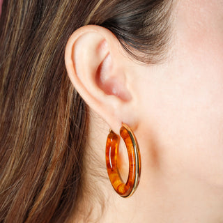 Arracadas Amber Resin