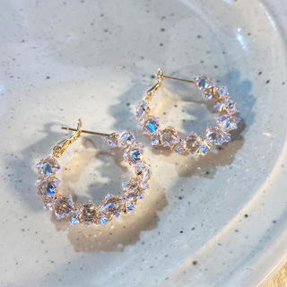 Arracadas Cristal Rombo