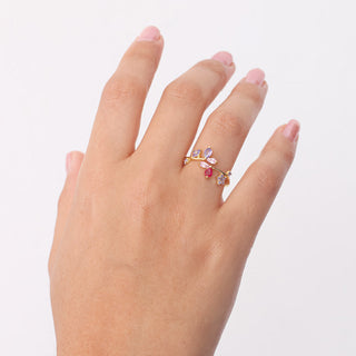Anillo Ajustable Violeta Bliss Plata925