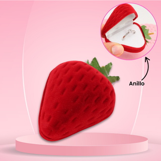 Cajita de Regalo para Anillo Fresa