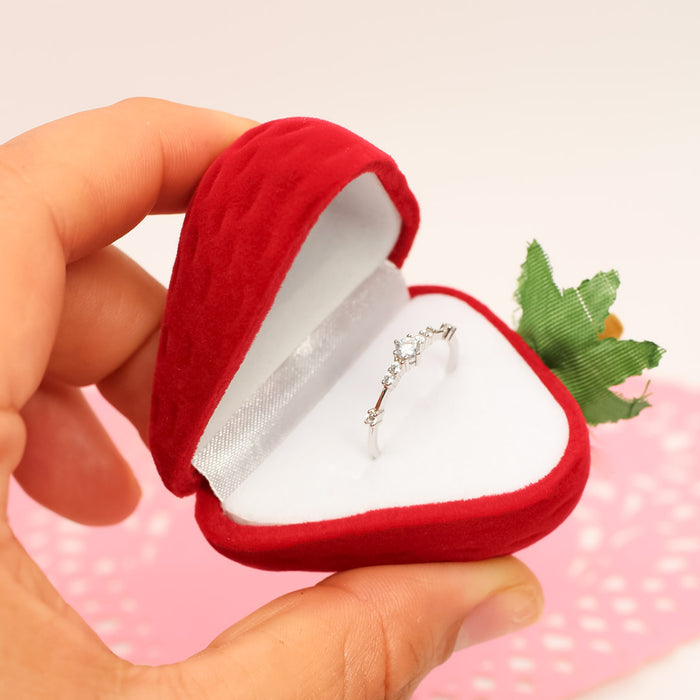 Cajita de Regalo para Anillo Fresa