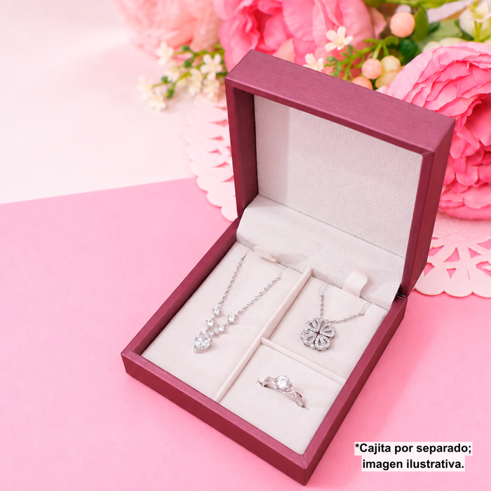 Cajita de Regalo Scarlet Anillo, Collar o Pulsera y Aretes
