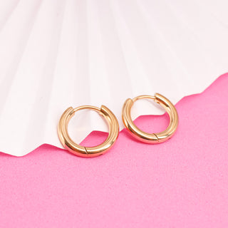 Huggie Circular Básico Gold