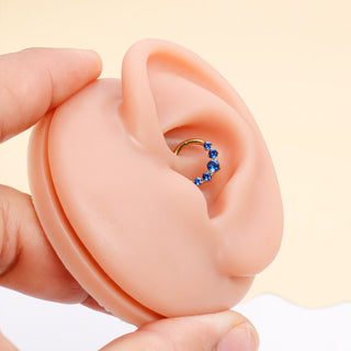 Piercing Daith Zafiro Titanio