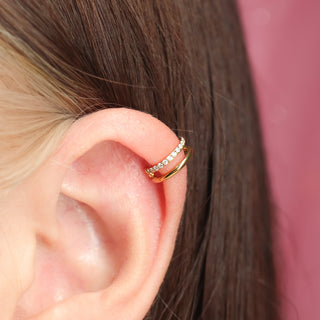 Piercing Aro Glam Zirconias Titanio