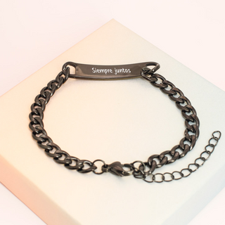 Pulsera Eslabones Black Personalizada