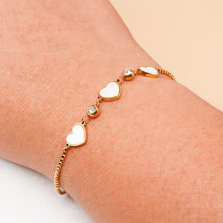Pulsera Corazón de Nácar
