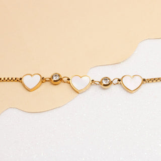 Pulsera Corazón de Nácar