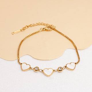 Pulsera Corazón de Nácar