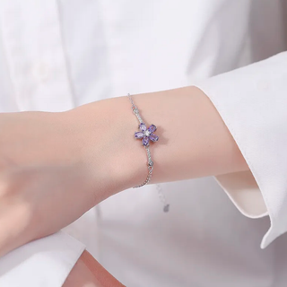 Pulsera Violeta Glam Plata925