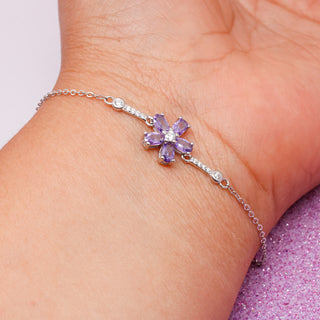 Pulsera Violeta Glam Plata925