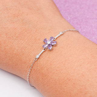 Pulsera Violeta Glam Plata925