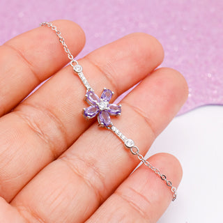 Pulsera Violeta Glam Plata925
