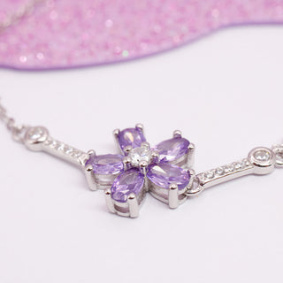 Pulsera Violeta Glam Plata925