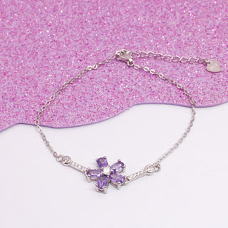 Pulsera Violeta Glam Plata925