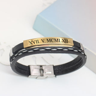 Pulsera Doble Gold Personalizada para Hombre