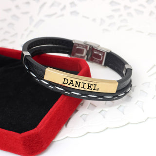 Pulsera Doble Gold Personalizada para Hombre