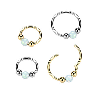 Piercing Opal Glow Daith y Séptum