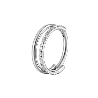 Piercing Aro Glam Zirconias Titanio