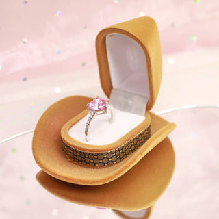 Cajita de Regalo para Anillo Sombrero Vaquero