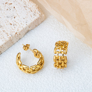 Arracadas Eslabones Gold