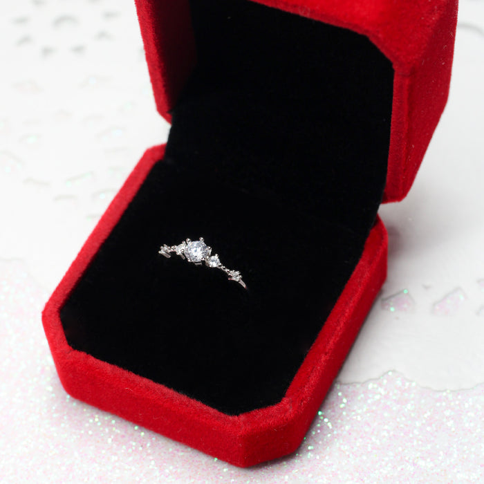 Cajita de Regalo Red Wine Anillo o Aretes Chicos