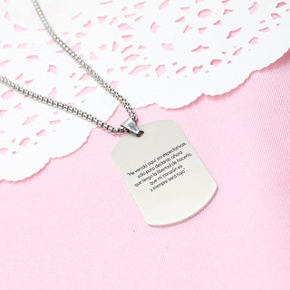 Collar Placa Personalizado