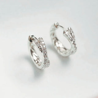 Hoops Cruzados Plata 925