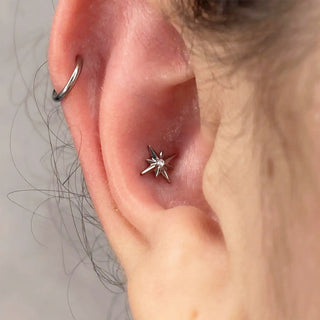 Piercing 1era Perforación Destello Titanio