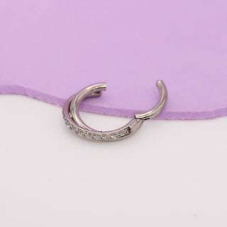 Piercing Cruzado Zirconias Titanio