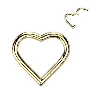 Piercing Corazón Daith Titanio