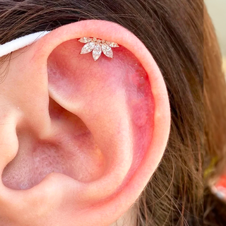 Piercing Flor de Diamantes