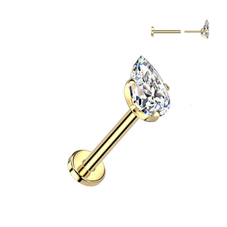 Piercing Gold Drop Titanio 1ra Perforación