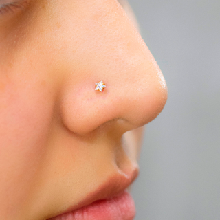 Piercing de Nariz Estrella Gold