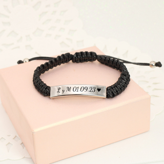 Pulsera Tejida Steel Personalizada Unisex