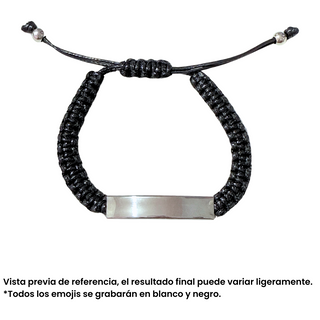 Pulsera Tejida Steel Personalizada Unisex