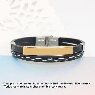 Pulsera Doble Gold Personalizada para Hombre
