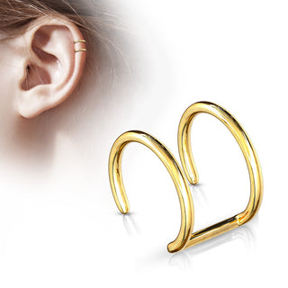 Earcuff Doble Gold