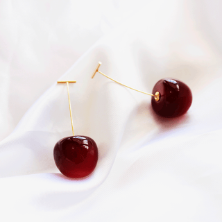 Aretes de Cereza Obscuros