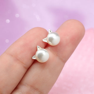 Aretes Gatito y Perla
