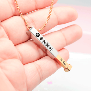 Collar Barra Mensaje Oculto Personalizado
