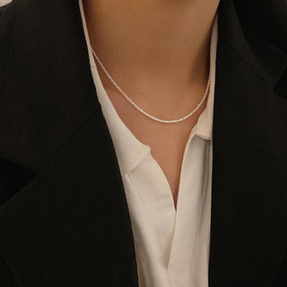 Collar Destellos Plateado