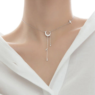 Collar Galaxia Plateado